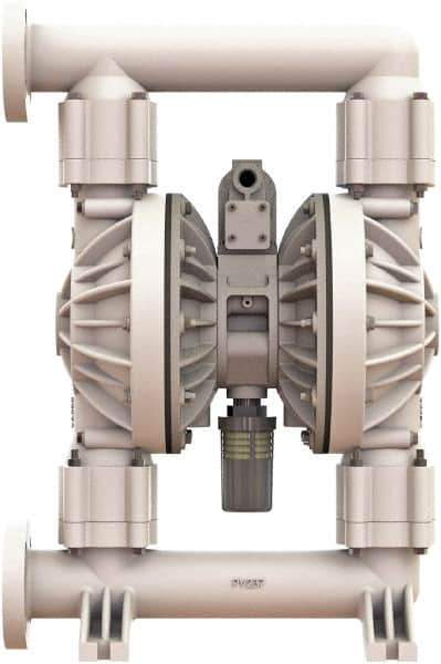 Versa-Matic - 2" NPT, Air Operated Diaphragm Pump - Santoprene Diaphragm, Polypropylene Housing - Best Tool & Supply