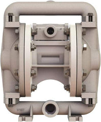 Versa-Matic - 1/2" NPT, Air Operated Diaphragm Pump - PTFE Diaphragm, Stainless Steel Housing - Best Tool & Supply