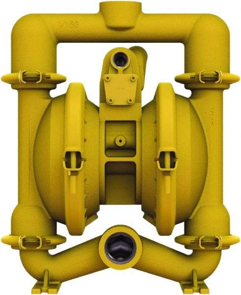 Versa-Matic - 1-1/4 \x96 1-1/2 NPT, Air Operated Diaphragm Pump - Buna-N Diaphragm, Aluminum Housing - Best Tool & Supply