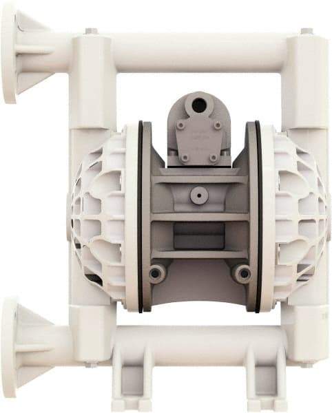 Versa-Matic - 1" NPT, Air Operated Diaphragm Pump - Santoprene Diaphragm, Polypropylene Housing - Best Tool & Supply