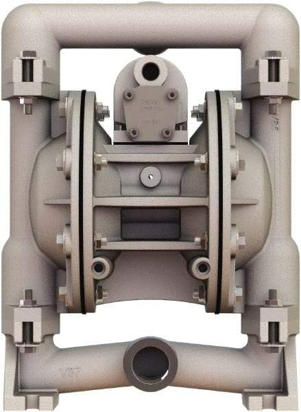 Versa-Matic - 1" NPT, Air Operated Diaphragm Pump - Buna-N Diaphragm, Aluminum Housing - Best Tool & Supply