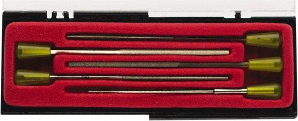 Value Collection - 3 Piece Diamond Pattern File Set - Set Includes Comprise, Square, Half Round, Round - Best Tool & Supply