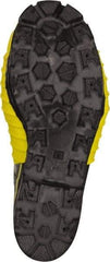 Viking - Men's Size 8 Medium Width Steel Work Boot - Black, Yellow, Rubber Upper, Nitrile Rubber Outsole, 14" High, Non-Slip, Chemical Resistant, Waterproof, Electric Shock Resistant - Best Tool & Supply