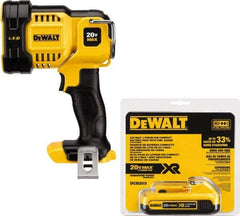 DeWALT - 20 Volts, 1000 Lumens, Cordless Work Light - White/Red, 4 hr Run Time - Best Tool & Supply