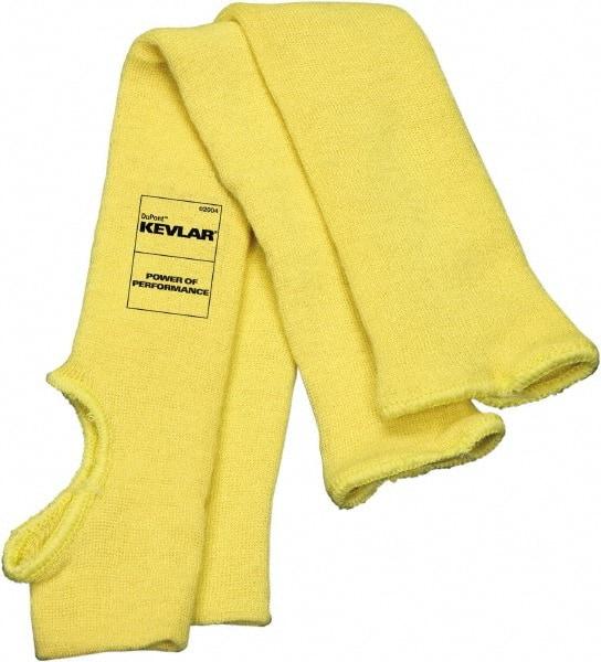 MCR Safety - Size Universal, Yellow Kevlar Cut Resistant Sleeve - 18" Long Sleeve, Elastic Opening at Both Ends, Made with Thumb Hole - Best Tool & Supply