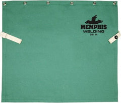 MCR Safety - Size 14 x 22, 14" Long, Flame Resistant, Bib Apron - Cotton, 9 oz, Green - Best Tool & Supply