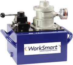 Value Collection - 10,000 psi Air-Hydraulic Pump & Jack - 3 Gal Oil Capacity, Manual Valve, Use with Double Acting Cylinders, Advance, Hold & Retract - Best Tool & Supply