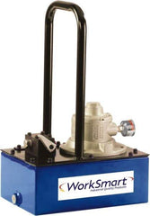 Value Collection - 10,000 psi Air-Hydraulic Pump & Jack - 1 Gal Oil Capacity, Dump Valve, Use with Single Acting Cylinders, Advance & Retract - Best Tool & Supply