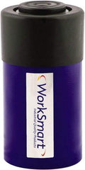 Value Collection - 25 Ton, 1.02" Stroke, 5.25 Cu In Oil Capacity, Portable Hydraulic Single Acting Cylinder - 5.15 Sq In Effective Area, 5.63" Lowered Ht., 6.65" Max Ht., 2.56" Cyl Bore Diam, 2.24" Plunger Rod Diam, 10,000 Max psi - Best Tool & Supply