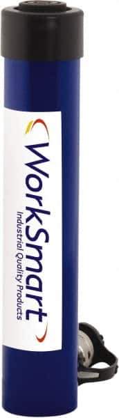Value Collection - 15 Ton, 5.98" Stroke, 18.77 Cu In Oil Capacity, Portable Hydraulic Single Acting Cylinder - 3.14 Sq In Effective Area, 10.63" Lowered Ht., 16.61" Max Ht., 2" Cyl Bore Diam, 1.63" Plunger Rod Diam, 10,000 Max psi - Best Tool & Supply