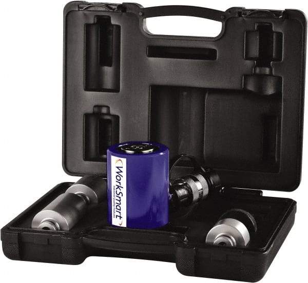 Value Collection - 10 Ton, 1.5" Stroke, 3.53 Cu In Oil Capacity, Portable Hydraulic Low Profile Kit Cylinder - 2.35 Sq In Effective Area, 3.48" Lowered Ht., 4.98" Max Ht., 1.73" Cyl Bore Diam, 1.5" Plunger Rod Diam - Best Tool & Supply