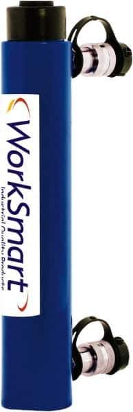 Value Collection - 10 Ton, 10.04" Stroke, 22.41 Cu In Oil Capacity, Portable Hydraulic Double Acting Cylinder - 2.24 Sq In Effective Area, 16.12" Lowered Ht., 26.19" Max Ht., 1.69" Cyl Bore Diam, 1.38" Plunger Rod Diam, 10,000 Max psi - Best Tool & Supply