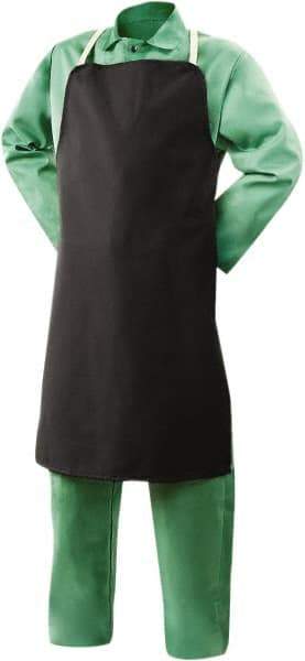 Steiner - 24 x 36" Flame Resistant/Retardant Bib Apron - Cotton, 9 oz Material, Black, Strap Closure - Best Tool & Supply