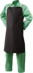 Steiner - 24 x 36" Flame Resistant/Retardant Bib Apron - Cotton, 9 oz Material, Black, Strap Closure - Best Tool & Supply