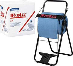 WypAll - X70 1/4 Fold Shop Towel/Industrial Wipes - Poly Pack, 12-1/2" x 12-1/2" Sheet Size, White - Best Tool & Supply