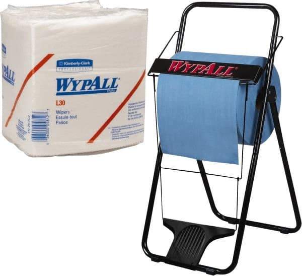 WypAll - L30 1/4 Fold General Purpose Wipes - Poly Pack, 13" x 12-1/2" Sheet Size, White - Best Tool & Supply