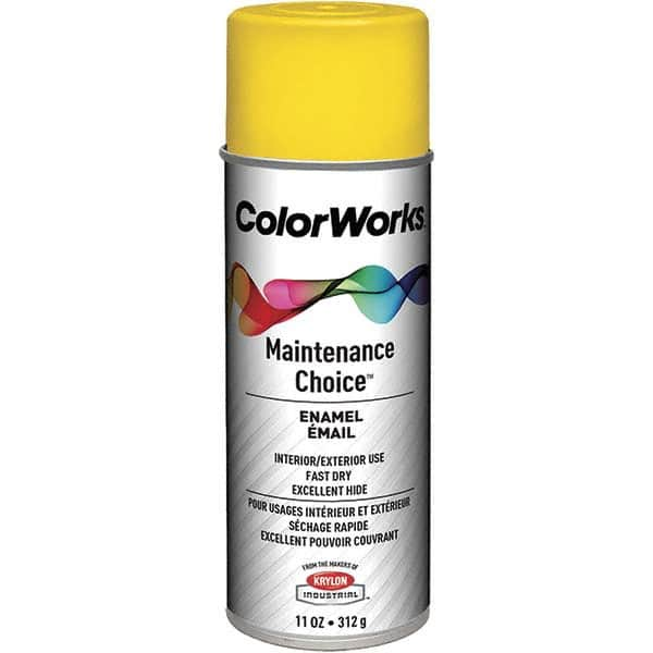 Krylon - Citrus Yellow, 11 oz Net Fill, Gloss, Enamel Spray Paint - Best Tool & Supply