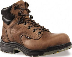 Timberland PRO - Women's Wide Width Steel Work Boot - Brown, Leather Upper, Rubber Outsole, 6" High, Safety Toe - Best Tool & Supply