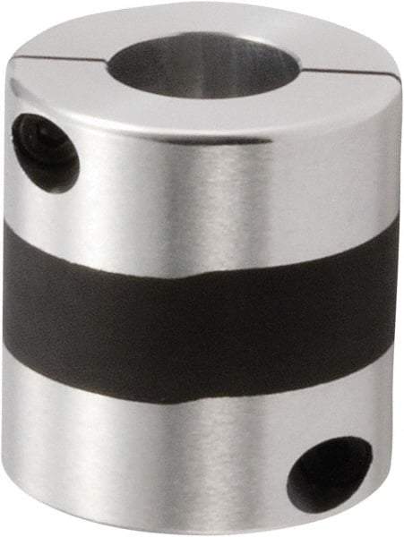 NBK - 24 to 25mm Bore, Servo Motor Flexible Coupling - 56mm OD, 60mm OAL, Aluminum Alloy, Clamp Style - Best Tool & Supply