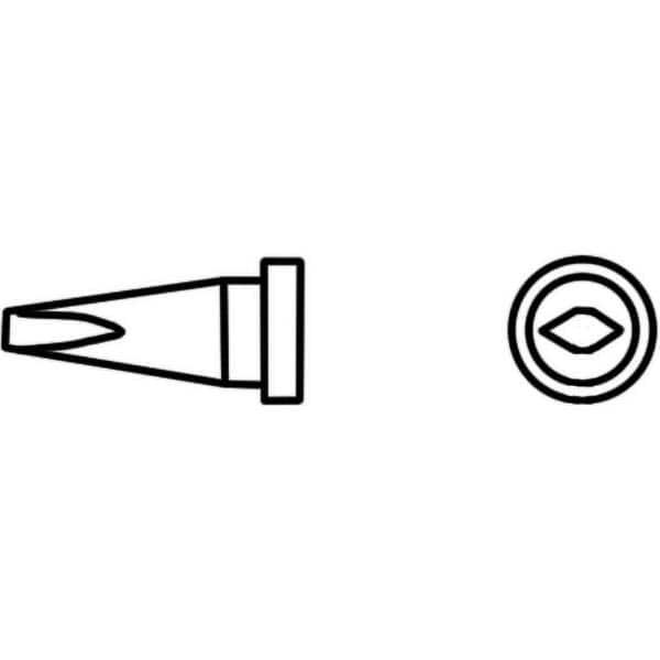 Weller - Soldering Iron Tips; Type: Chisel Tip ; For Use With: WSP 80, WP 80, WXP 80 Pencils - Exact Industrial Supply