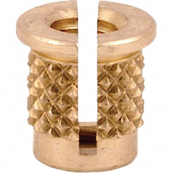 E-Z LOK - Press Fit Threaded Inserts Type: Flanged For Material Type: Plastic - Best Tool & Supply