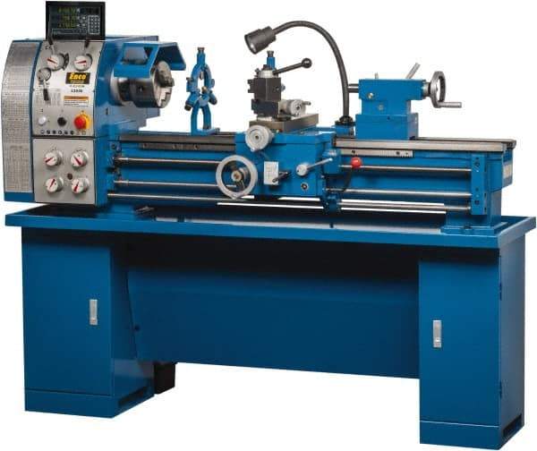 Enco - 12" Swing, 36" Between Centers, 110/220 Volt, Single Phase Bench Lathe - 5MT Taper, 1-1/2 hp, 65 to 1,810 RPM, 1-1/2" Bore Diam, 29.5mm Deep x 580mm High x 1,676mm Long - Best Tool & Supply