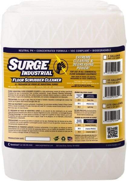 Surge Industrial - 5 Gal Container Cleaner - Use on Hard Surfaces - Best Tool & Supply