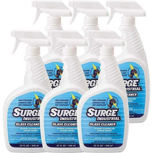 Surge Industrial - 32 oz Spray Bottle Light Citrus Glass Cleaner - Use on Glass - Best Tool & Supply