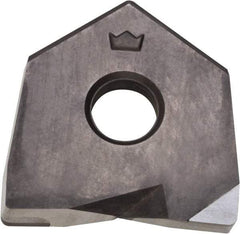 Millstar - BDS0500 Grade CM10 PCD Milling Insert - Uncoated, 0.1" Thick, 1/2" Inscribed Circle, 1/32" Corner Radius - Best Tool & Supply