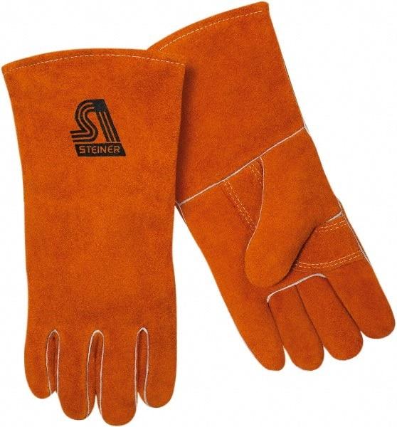 Steiner - Size XS Foam Lined Cowhide Welding Glove - 14" OAL, Wing Thumb - Best Tool & Supply