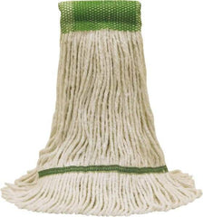 O-Cedar - 5" Green Head Band, Medium Blended Fiber Loop End Mop Head - 4 Ply - Best Tool & Supply