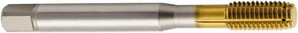 Seco - M12x1.25 Metric 6HX H6 Thread Limit Modified Bottoming Thread Forming Tap - Vanadium High Speed Steel, TiN Finish, 100mm OAL, 21mm Thread Length, Right Hand Thread - Best Tool & Supply