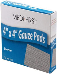 Medique - 4" Long x 4" Wide, General Purpose Pad - White, Gauze Bandage - Best Tool & Supply