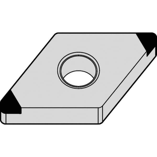 Kennametal - DNGA432 MT Grade KBH20 PCBN Turning Insert - Uncoated, 55° Diamond, 1/2" Inscr Circle, 3/16" Thick, 1/32" Corner Radius - Best Tool & Supply