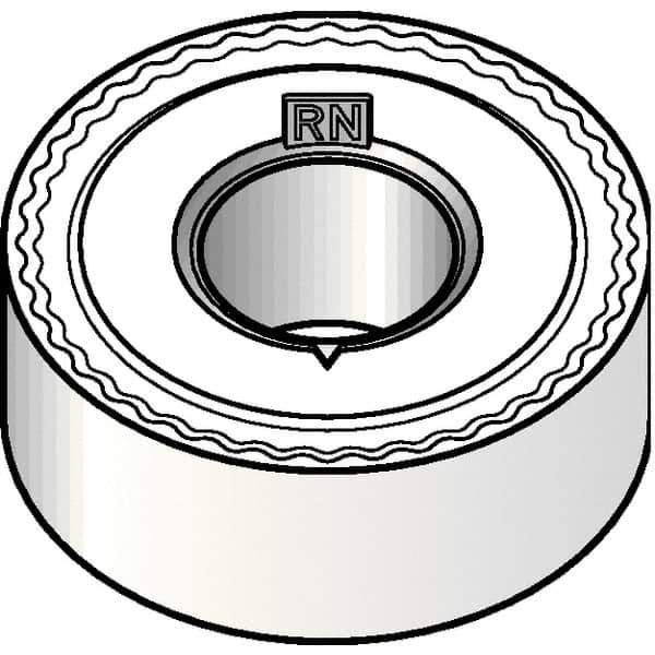 Kennametal - RNMG43 RN Grade KCP10B Carbide Turning Insert - TiCN/Al2O3/TiOCN Finish, Round, 1/2" Inscr Circle, 3/16" Thick - Best Tool & Supply