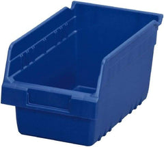 Akro-Mils - 11-5/8" Deep, Blue Polymer Hopper Shelf Bin - 6" High x 6-5/8" Wide x 11-5/8" Long - Best Tool & Supply