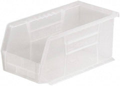 Akro-Mils - 30 Lb. Load Capacity, 10-7/8" Deep, Clear Polymer Hopper Stacking Bin - 5" High x 5-1/2" Wide x 10-7/8" Long - Best Tool & Supply