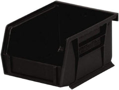 Akro-Mils - 10 Lb. Load Capacity, 5-3/8" Deep, Black Polymer Hopper Stacking Bin - 3" High x 4-1/8" Wide x 5-3/8" Long - Best Tool & Supply