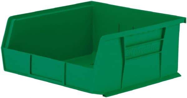 Akro-Mils - 50 Lb. Load Capacity, 10-7/8" Deep, Green Polymer Hopper Stacking Bin - 5" High x 11" Wide x 10-7/8" Long - Best Tool & Supply