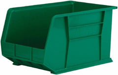 Akro-Mils - 60 Lb. Load Capacity, 18" Deep, Green Polymer Hopper Stacking Bin - 10" High x 11" Wide x 18" Long - Best Tool & Supply