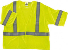 Ergodyne - Size L/XL Flame Resistant/Retardant Lime Mesh General Purpose Vest - 44 to 52" Chest, ANSI/ISEA 107, Hook & Loop Closure, 2 Pockets, Polyester - Best Tool & Supply