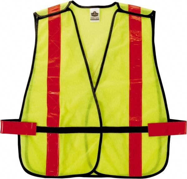 Ergodyne - One Size Fits Most High Visibility Lime Mesh General Purpose Vest - Hook & Loop Closure, Polyester - Best Tool & Supply