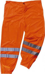 Ergodyne - Size L/XL Polyester High-Visibility Pants - Drawstring Closure, No Pockets, 44" Waist, 35" Inseam, Orange - Best Tool & Supply