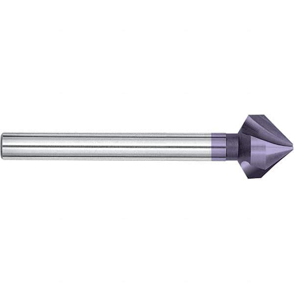 Magafor - 8.3mm Head Diam, 5/16" Shank Diam, 90° Cobalt Countersink - 3-3/8" OAL, Single End, Straight Shank, Right Hand Cut - Best Tool & Supply