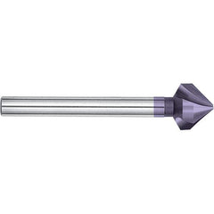 Magafor - 25mm Head Diam, 25/32" Shank Diam, 90° Cobalt Countersink - 4-11/16" OAL, Single End, Straight Shank, Right Hand Cut - Best Tool & Supply