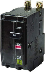 Square D - 20 Amp, 240 VAC, 2 Pole, Bolt On Miniature Circuit Breaker - 14-8 AWG - Best Tool & Supply