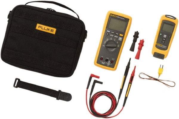 Fluke - 6 Piece, FC Wireless Temperature Kit - 1,000 Volt Max, LCD Display - Best Tool & Supply