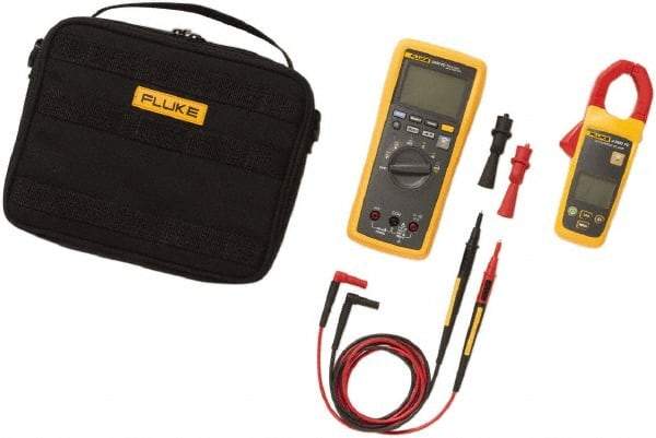 Fluke - 4 Piece, FC Wireless AC Current Clamp Kit - 1,000 Volt Max, LCD Display - Best Tool & Supply