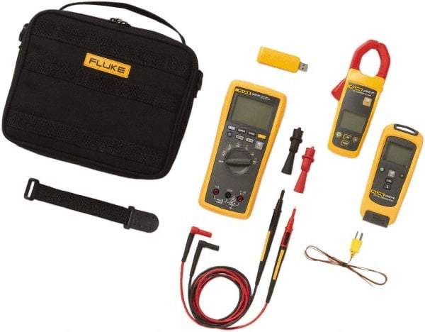 Fluke - 7 Piece, FC Series Wireless Multimeter Kit - 1,000 Volt Max, LCD Display - Best Tool & Supply