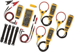 Fluke - 9 Piece, FC Series Wireless Multimeter Kit - 1,000 Volt Max, LCD Display - Best Tool & Supply